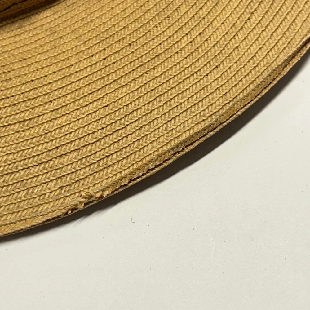 Stratton Hats Campaign Hat Tan Mens 7 3/8 Straw Drill Sergeant Ranger Uniform